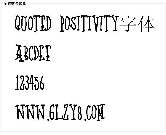 Quoted Positivity字体