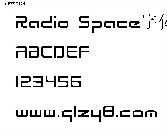 Radio Space字体