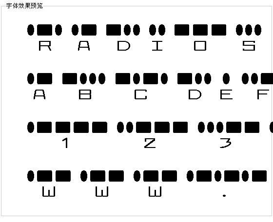 Radios in Motion字体