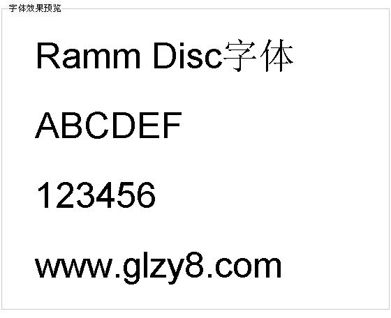 Ramm Disc字体