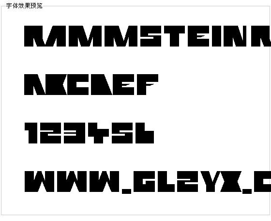 Rammstein Remix字体