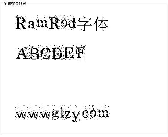 RamRod字体