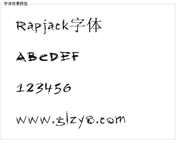 Rapjack字体