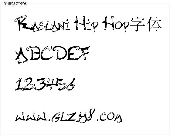 Raslani Hip Hop字体