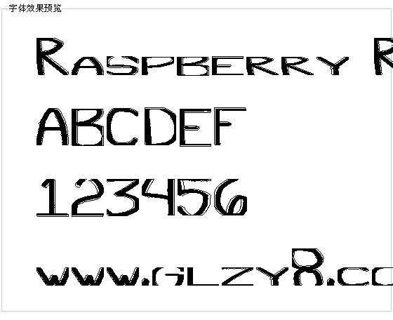 Raspberry Rosin字体