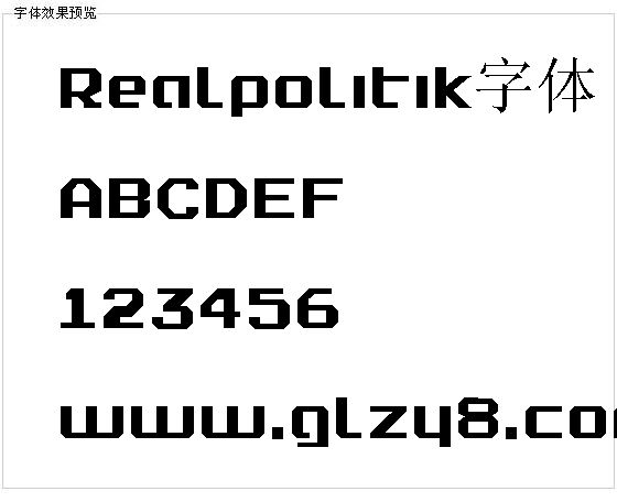 Realpolitik字体