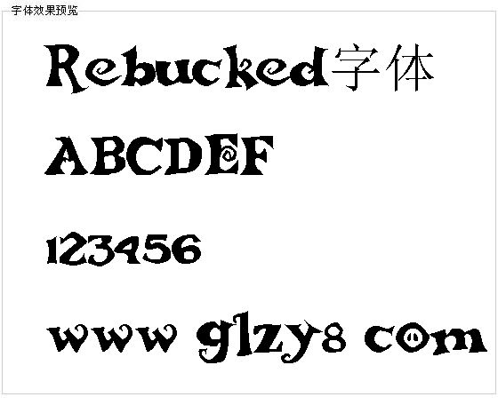 Rebucked字体