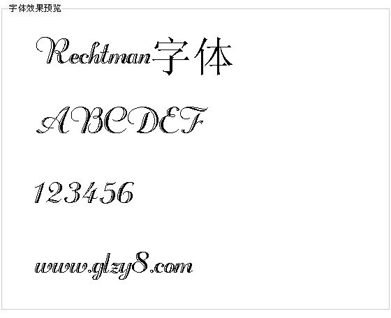 Rechtman字体