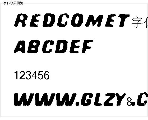 Redcomet字体