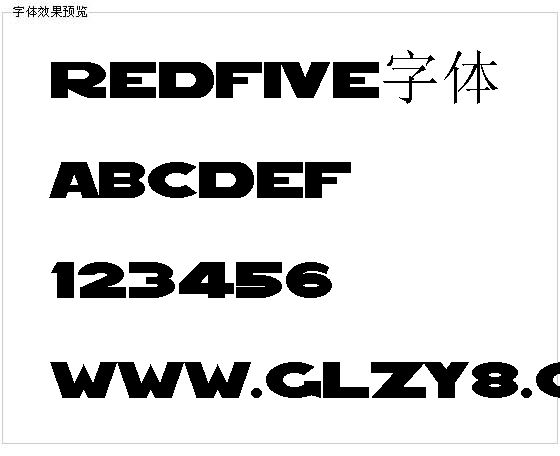 RedFive字体