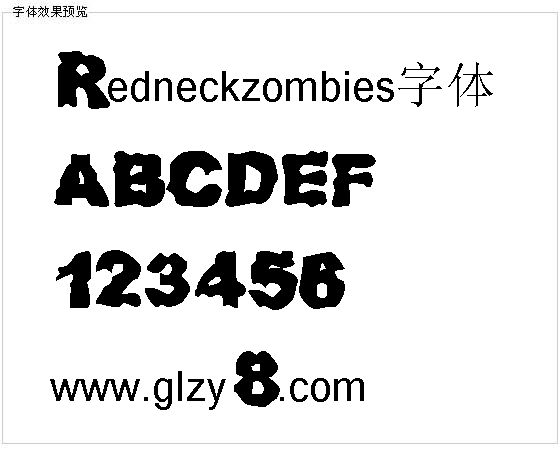 Redneckzombies字体