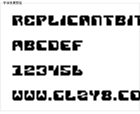 Replicantbitmap字体