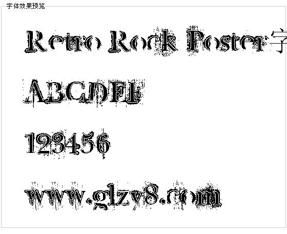 Retro Rock Poster字体