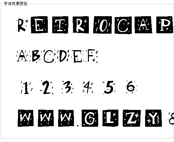 Retrocaps字体