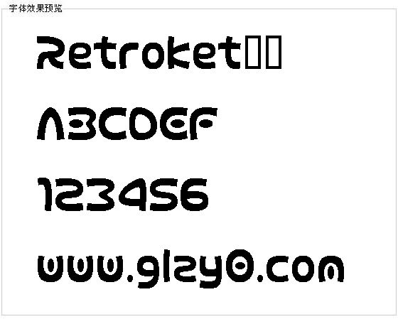 Retroket字体