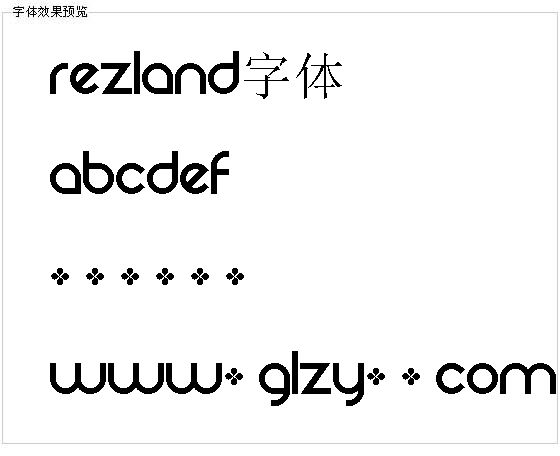 Rezland字体