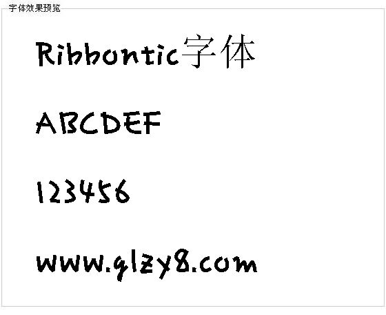 Ribbontic字体