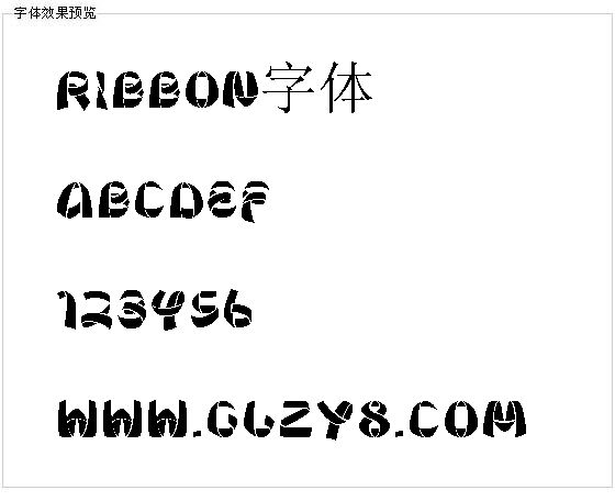 ribbon字体