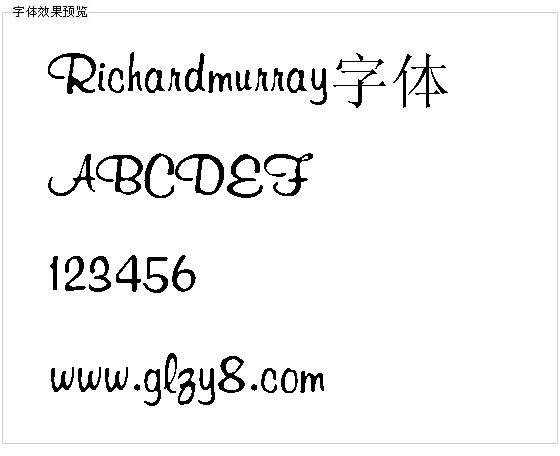 Richardmurray字体