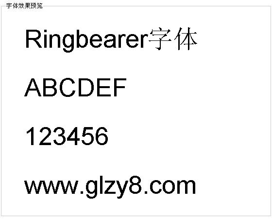 Ringbearer字体