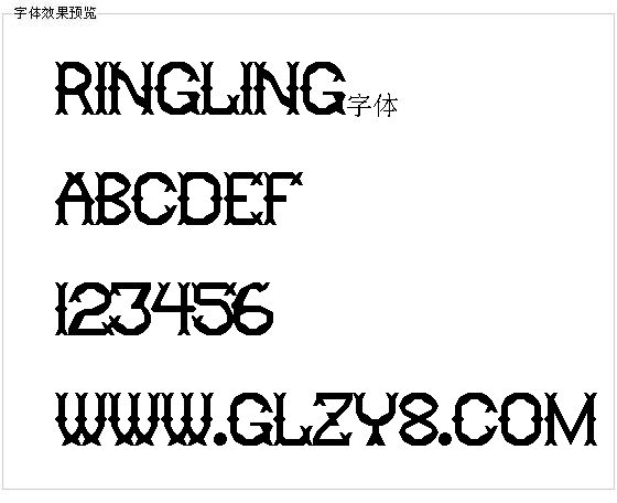 ringling字体