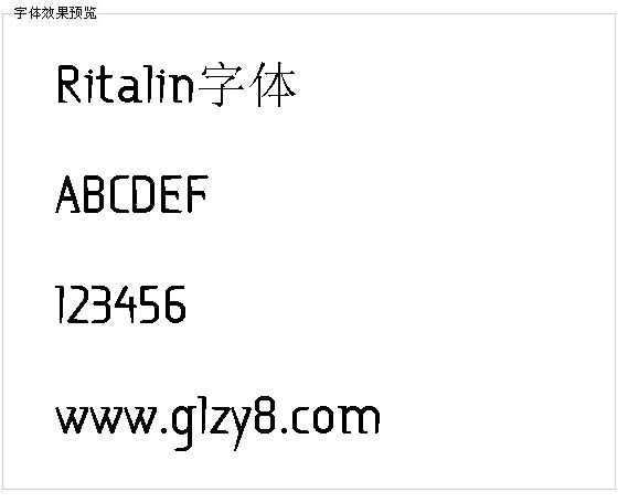 Ritalin字体