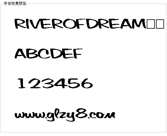 RIVEROFDREAM字体