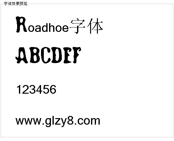 Roadhoe字体