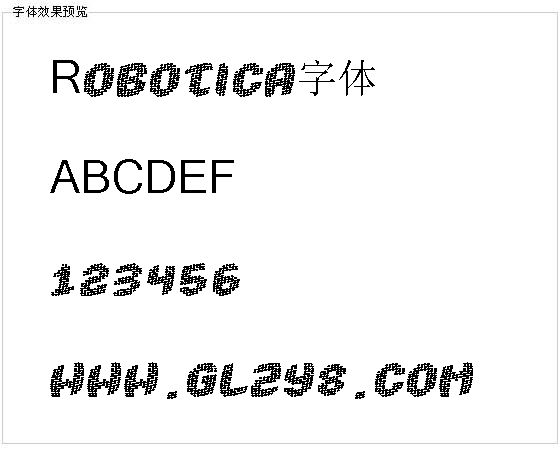 Robotica字体