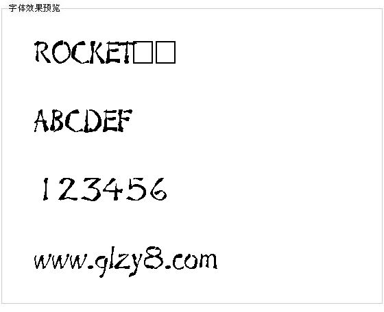 ROCKET字体