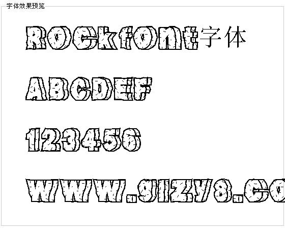 Rockfont字体