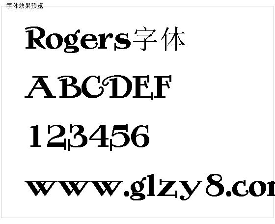 Rogers字体