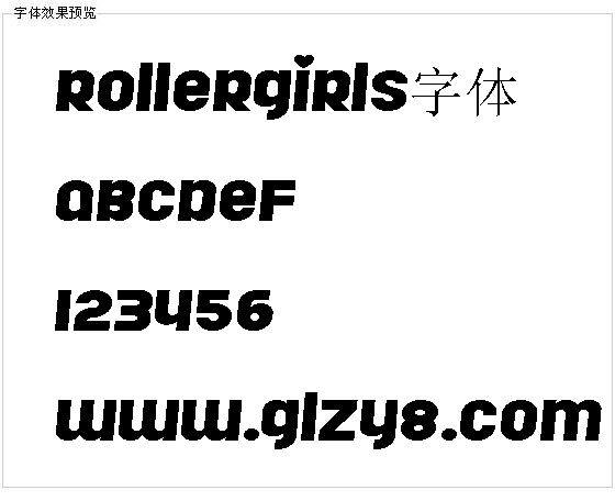 Rollergirls字体