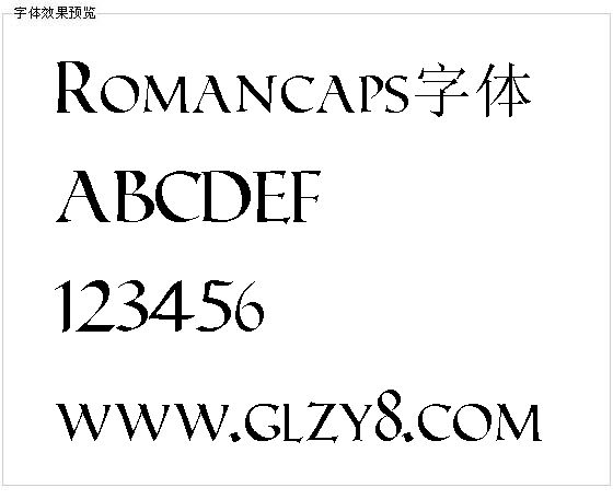 Romancaps字体