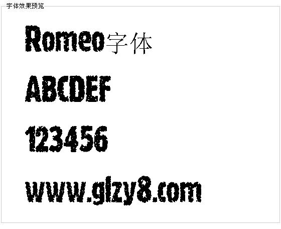 Romeo字体