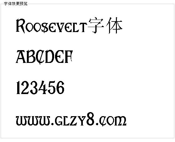 Roosevelt字体