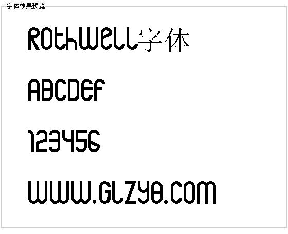 Rothwell字体