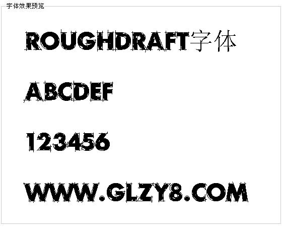 Roughdraft字体