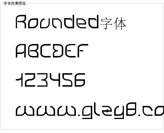 Rounded字体