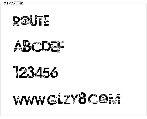 route字体