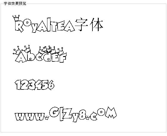 Royaltea字体