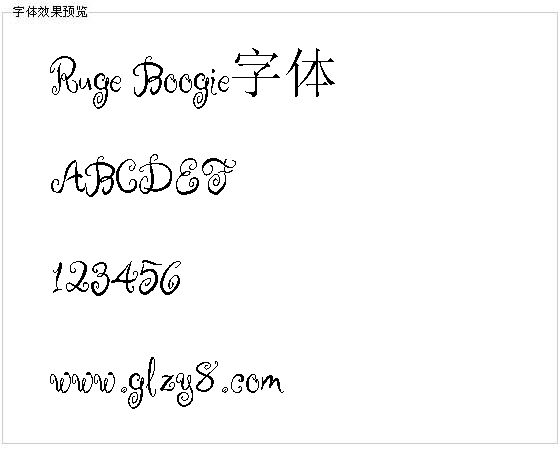 Ruge Boogie字体