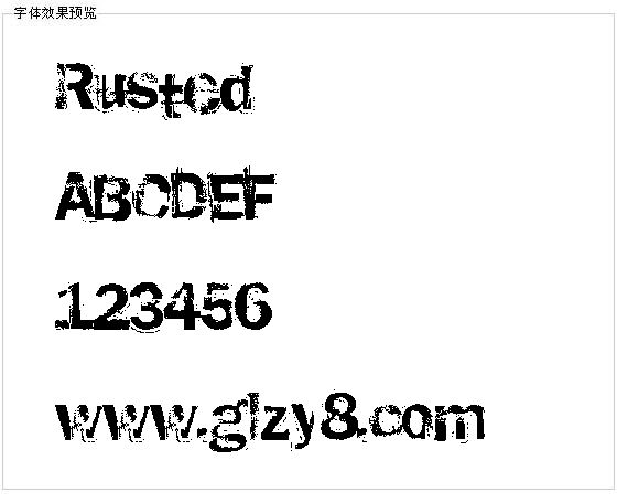 Rusted字体