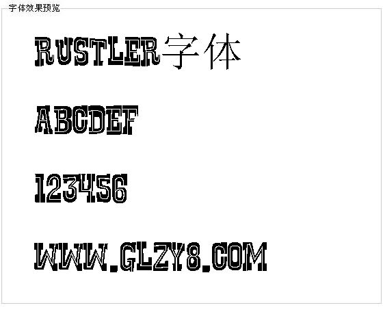 Rustler字体