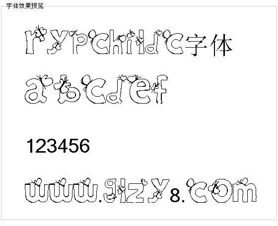 Rypchildc字体