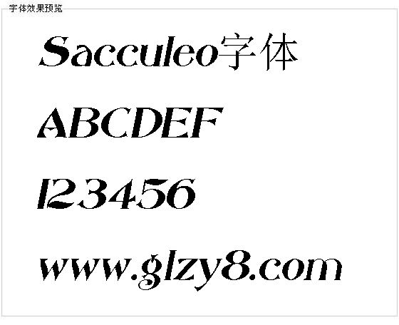 Sacculeo字体