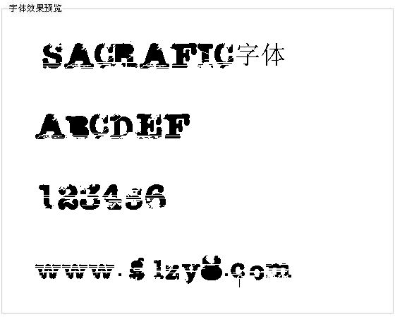 SACRAFIC字体