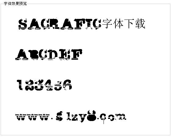 SACRAFIC字体下载