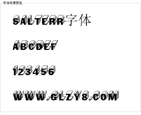 Salterr字体