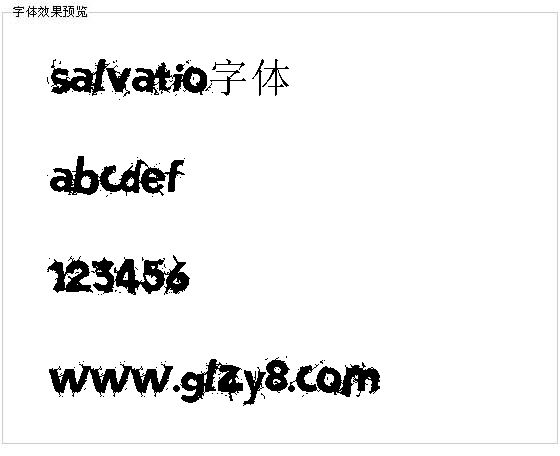 Salvatio字体